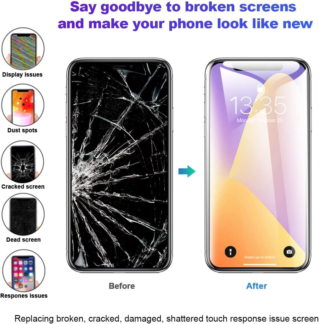 For iPhone 11 LCD Display Touch Screen Replacement Digitizer Assembly True Tone