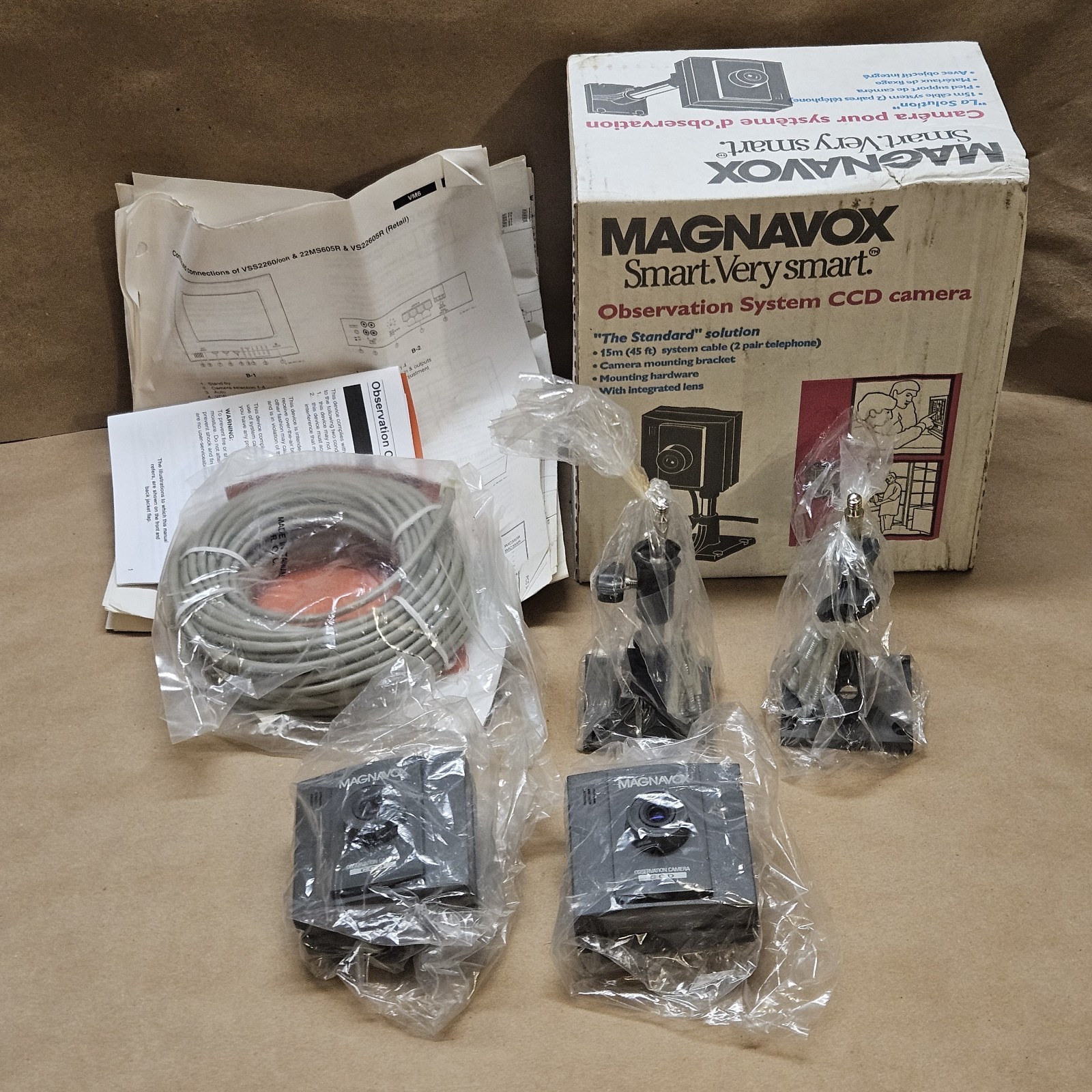 2 Magnavox Observation System Camera CCD NR 98MC355R - Free Shipping
