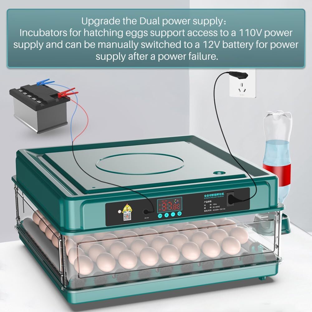 Egg Digital Poultry Hatcher Machine Automatic Egg Turning Temperature & Humidity