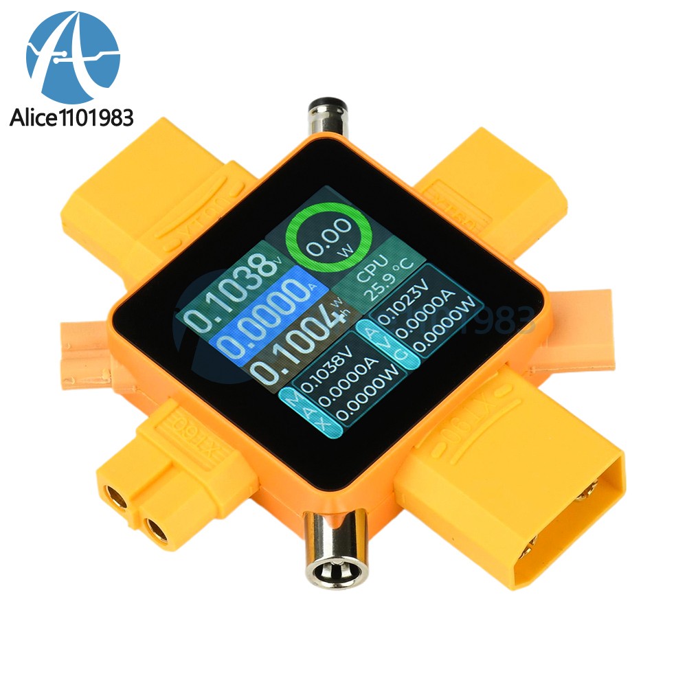 XT369P DC 4.5-80V 30A 4000W Model Aircraft Volt Power Meter fit XT60/XT30/XT90