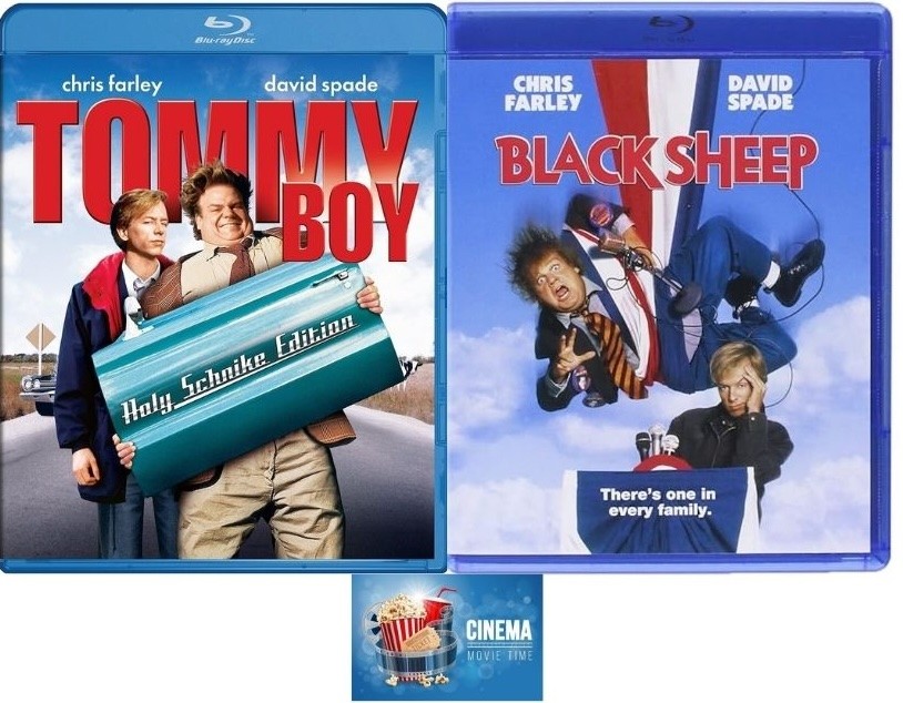 Chris Farley Comedy Double Feature TOMMY BOY & BLACK SHEEP 2 BLU RAY Set New