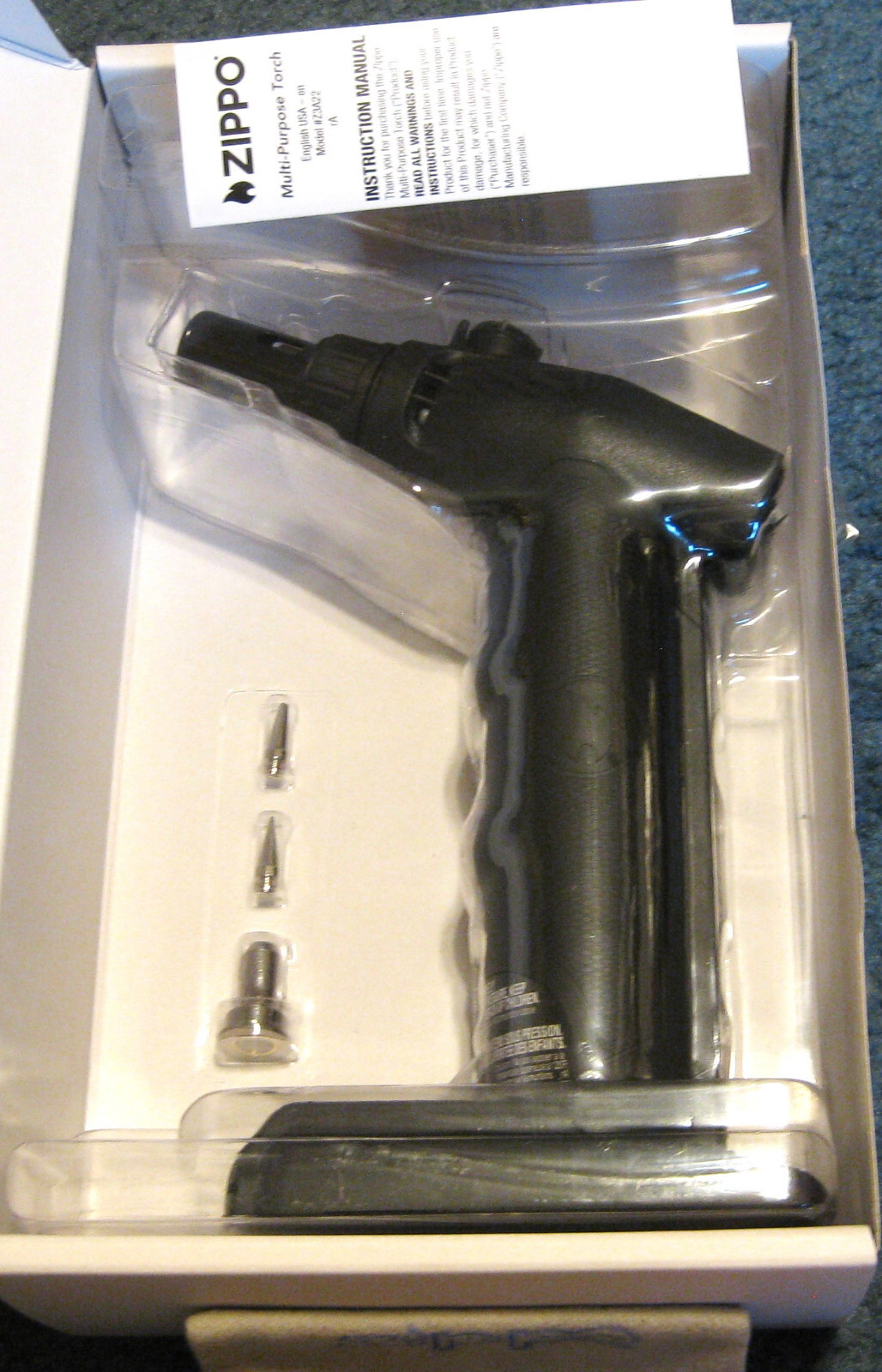 ZIPPO MULTI-PORPOSE Refillable CHISEL & FINE POINT TIPS Adjustable TORCH 40638