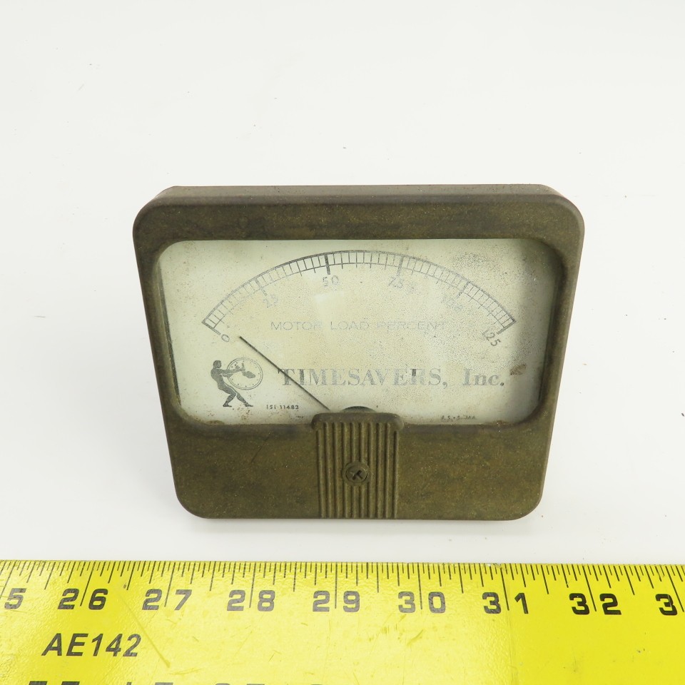 Timesavers Inc. 1S1 11483 FS-5 MA Motor Load Percent Gauge 0-125