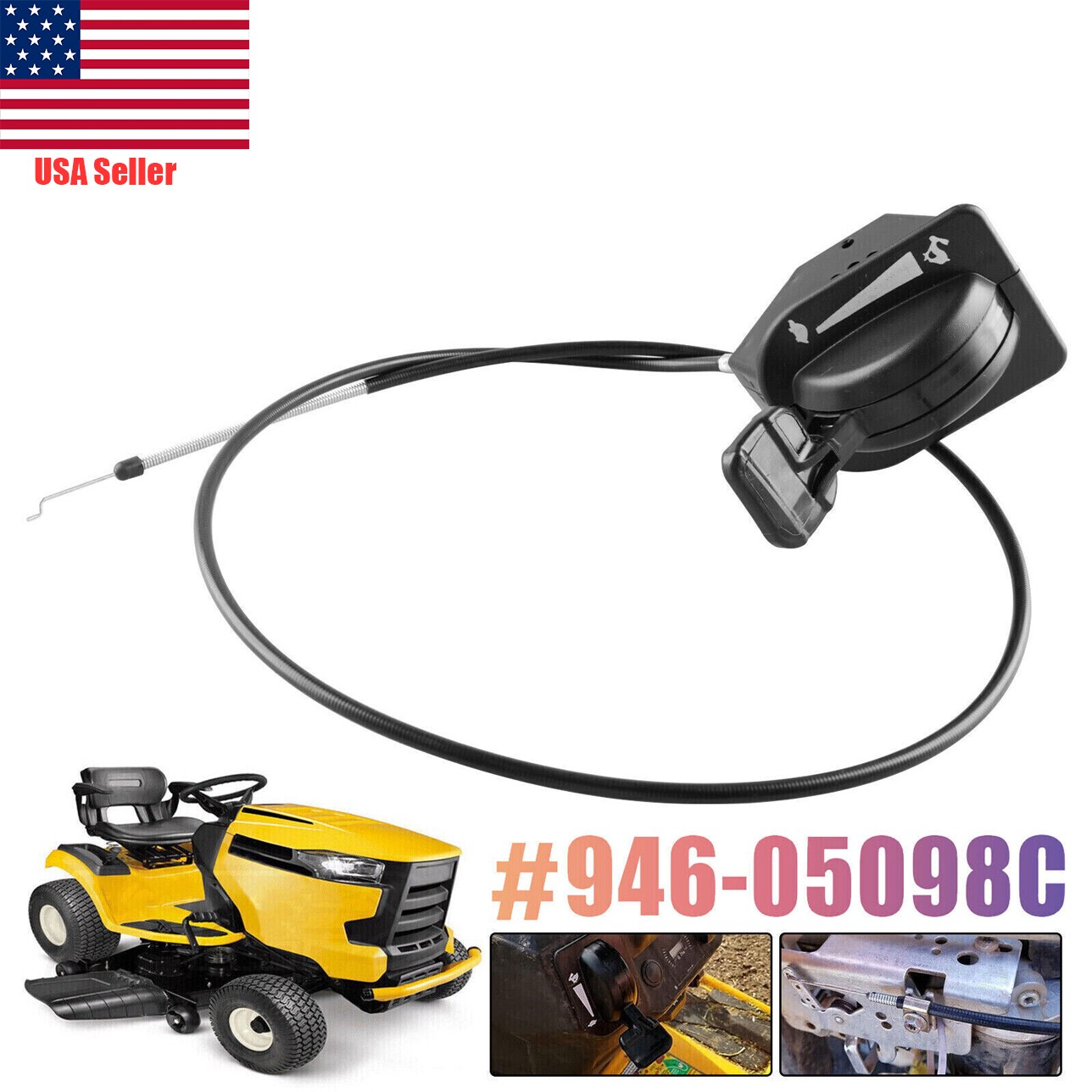 Lawn Throttle Cable For Cub Cadet XT1 GT50 GT54 LT46 LT50 ST54 XT2 #946-05098C