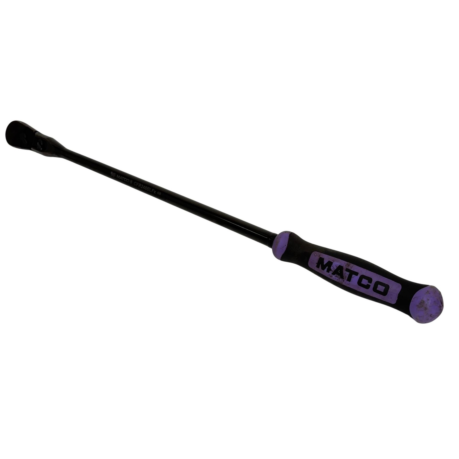 Matco Tools CFR248BLFx 1/2" Drive 27-3/8'' Flex-Head Ratchet Wrench - Purple