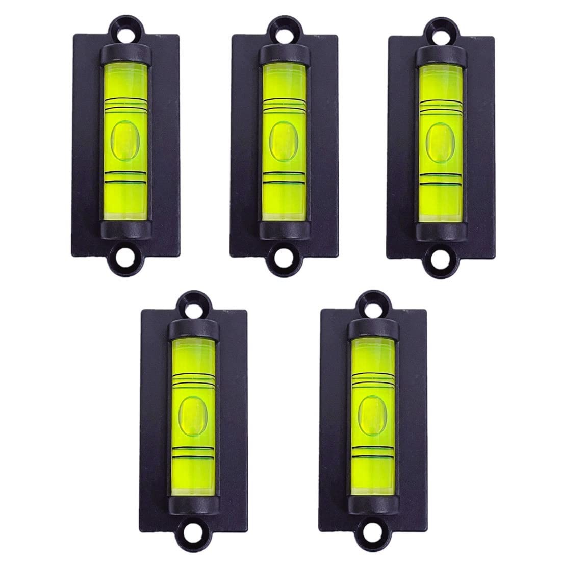5Pcs RV Level Bubble Spirit Levels Measuring Tool 60x25mm Acrylic Camper Trailer