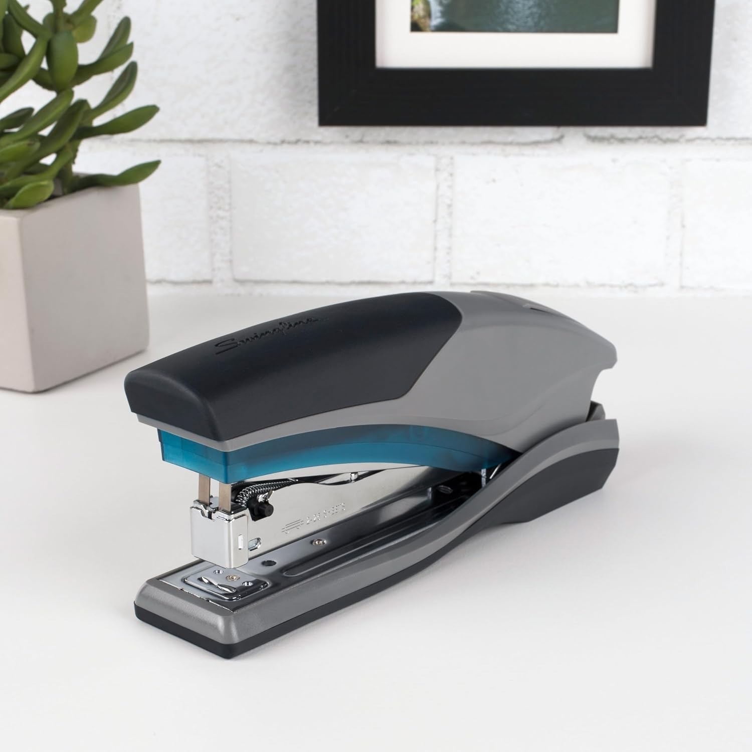 Stapler, 25 Sheet Capacity, Optima 25, Jam Free, Reduced Effort, Soft Grip, B...
