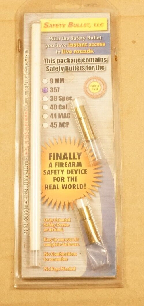 Safety Bullet Gun Lock For .357 Mag. Revolver- New in Package