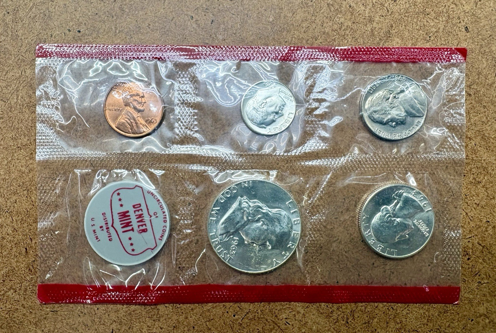 1963 Philadelphia & Denver Mint Set With Original Envelope