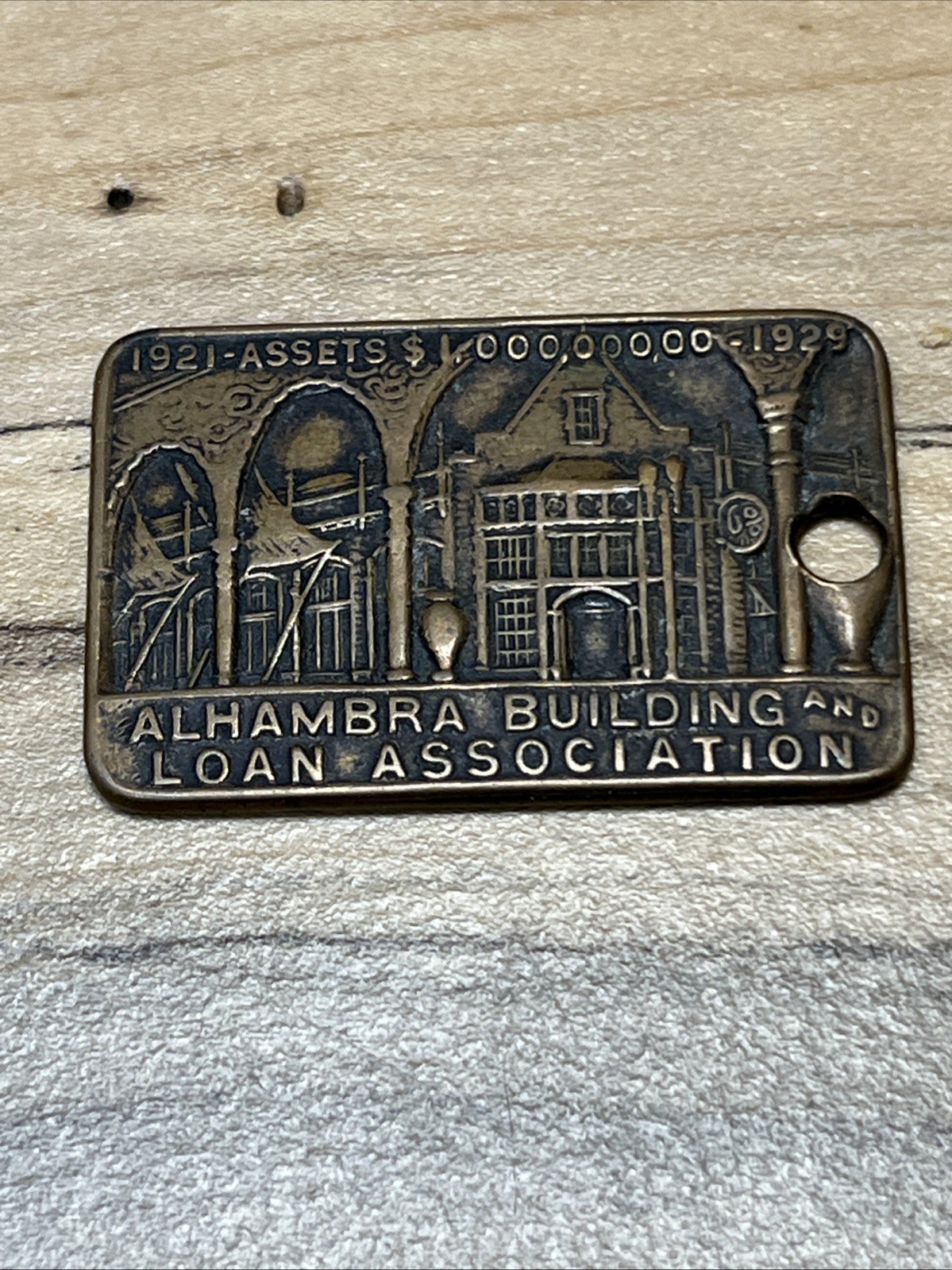 1929 Alhambra Building & Loan Assoc. Alhambra, Cal. Key Fob *C539