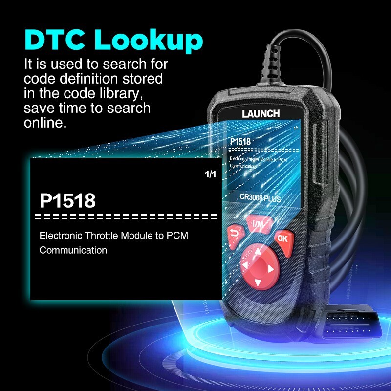 LAUNCH CR3008 PLUS Fault Code Reader Scanner OBD2 EOBD Car Diagnostic Scan Tool