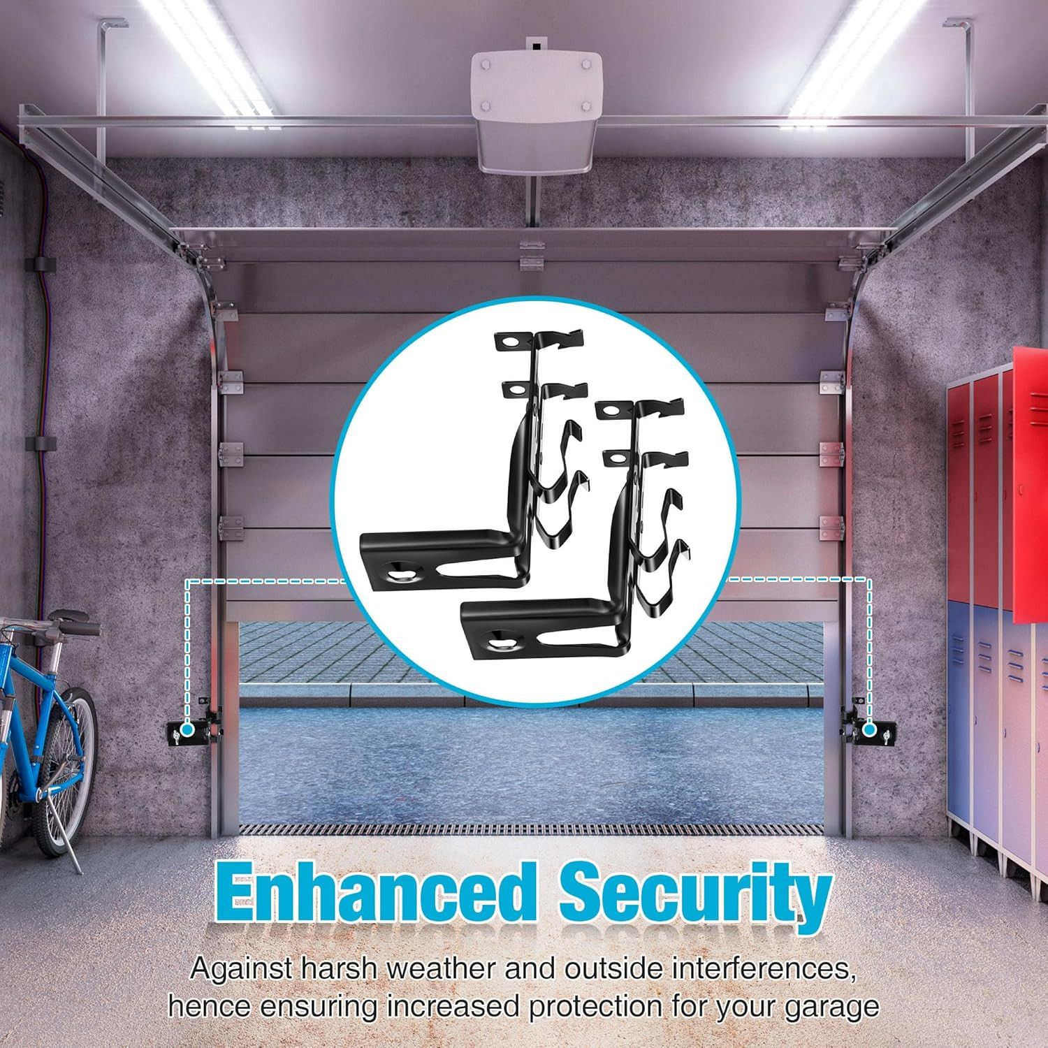 2 Pack Garage Door Sensor Brackets Compatible with Craftsman & Liftmaster
