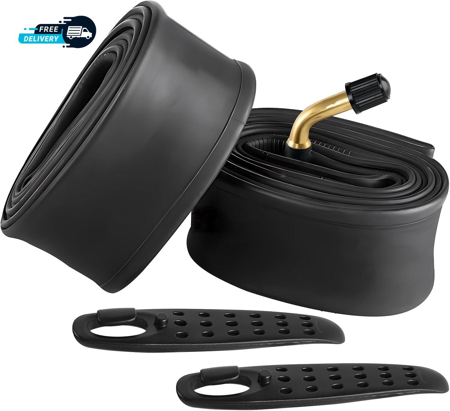 2 Pack Heavy-duty 14 X 2.125 Electric Bike Inner Tubes with Angled