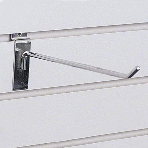 8" Chrome Slatwall Hook