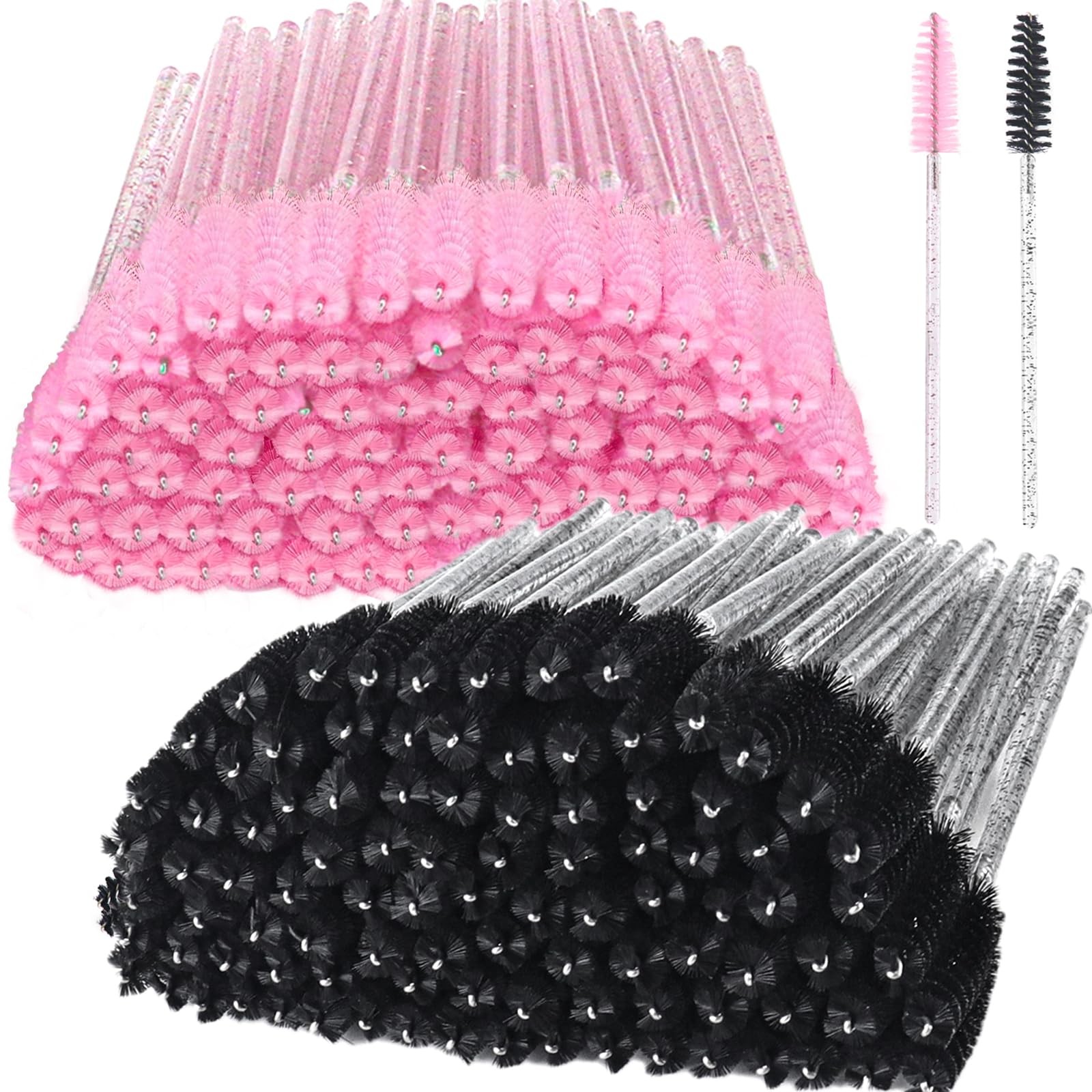 200PCS Disposable Mascara Wands Lash Spoolies Eyebrow Eyelash Brushes