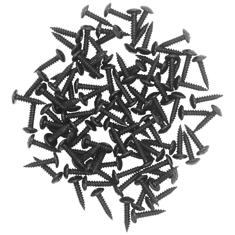 100 Pack 3/4" Wood Screws Black Oxide Phillips Head for DJ Speaker Repair