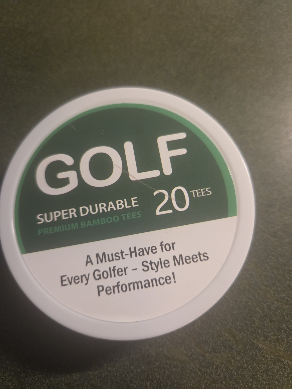 Novelty Zyn-Style Golf Tee Can – 20 Premium Bamboo Tees – Funny Golf Gift