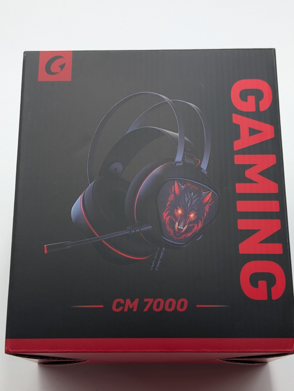 Syndesmos CM7000 Gaming Headset RGB Wolf Design PC PS5 PS4 Xbox New Sealed