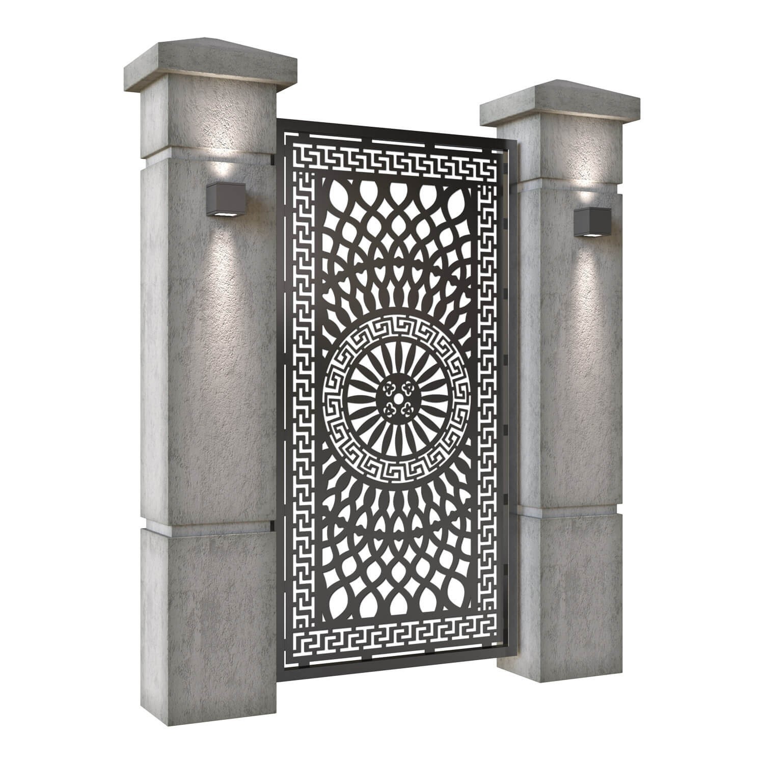 Gorgeous Custom Handcrafted Metal Entry Gate