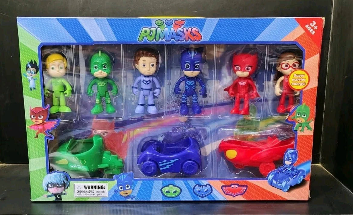 Cartoon Superhero PJ Masks Toy Set
