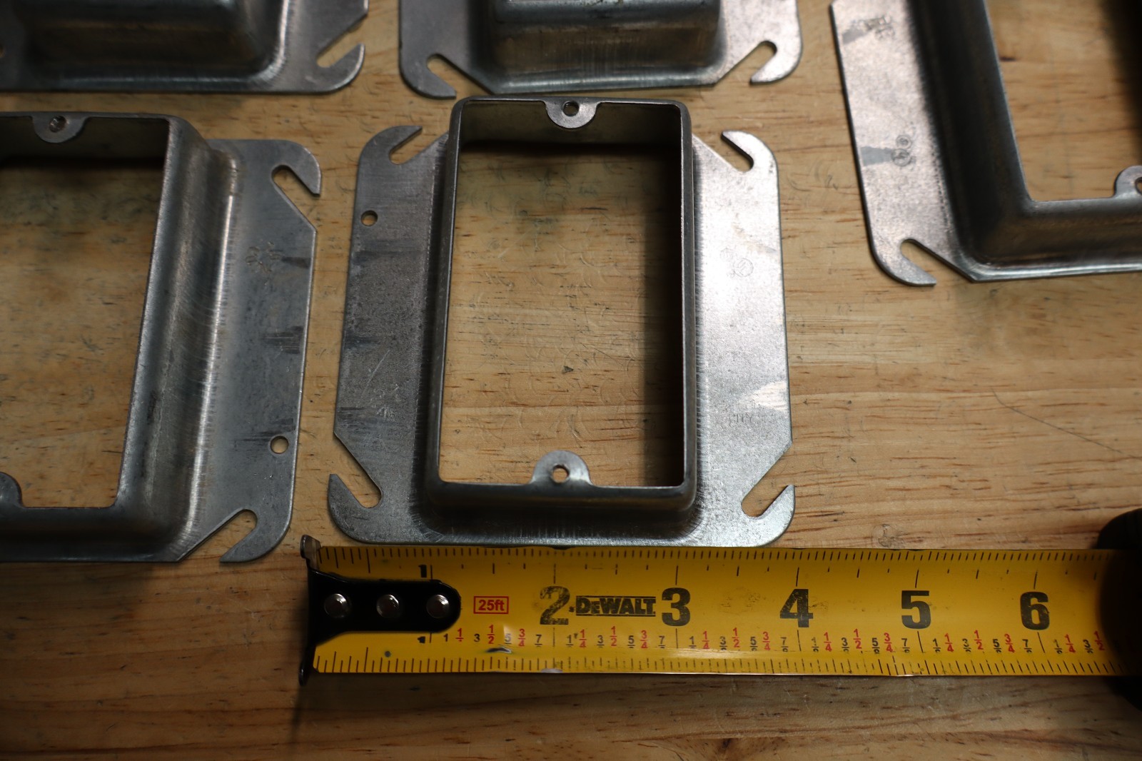Steel City SC 52-C-15 4" Square Mud Ring 1 Device 1" Raise 52C15 - Lot of 5