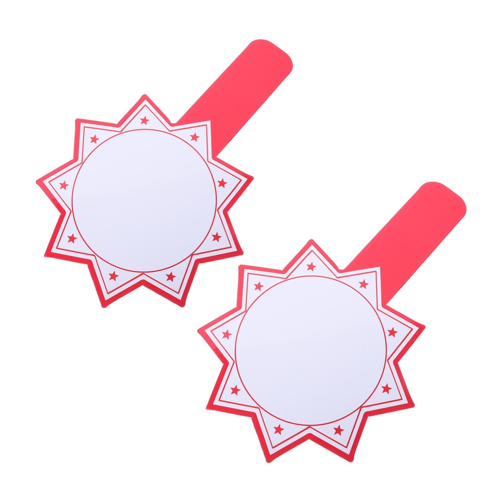 2pcs 12 X 8 Inch Dry Erase Answer Paddle | Handheld Single Sided Paddles Dry