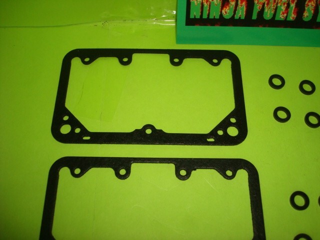 DEMON SIX SHOOTER CARBURETOR 2 BBL BOWL SERVICE PACK BLACK COATED GASKETS
