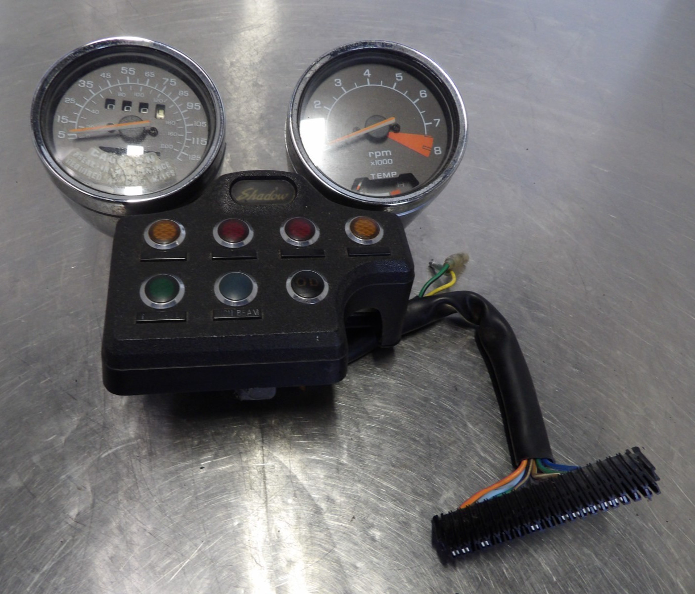 87 Honda Shadow VT700C speedometer mph rpm gauge assembly 31935 miles VIDEO