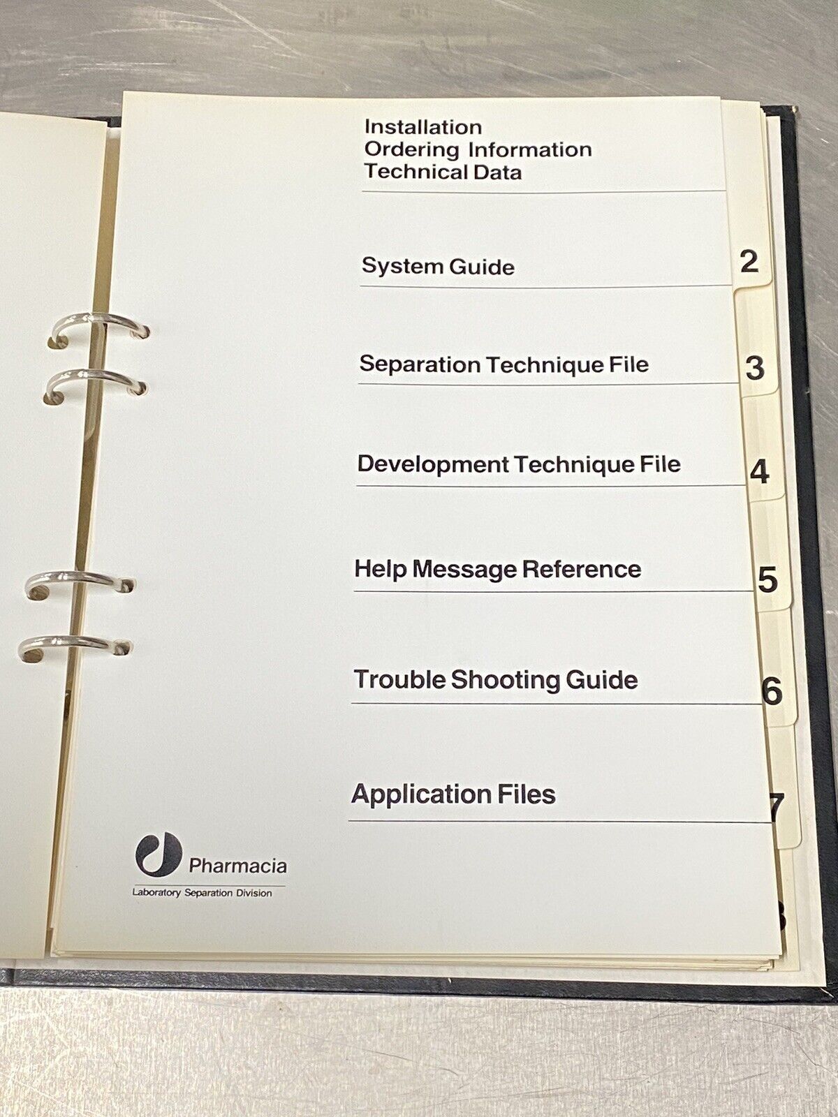 Pharmacia Phast System - Users Guide / Instruction / Manual