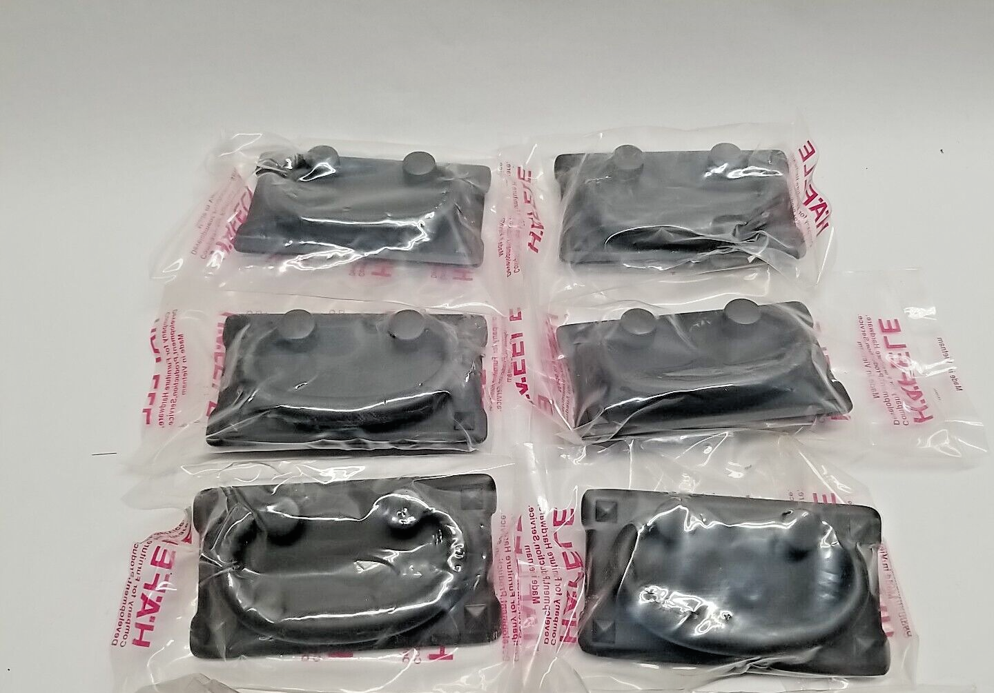 HAFELE FLAT BLACK 39045 Horizontal Mission Style Drawer Bail Pull Handle 10 pack