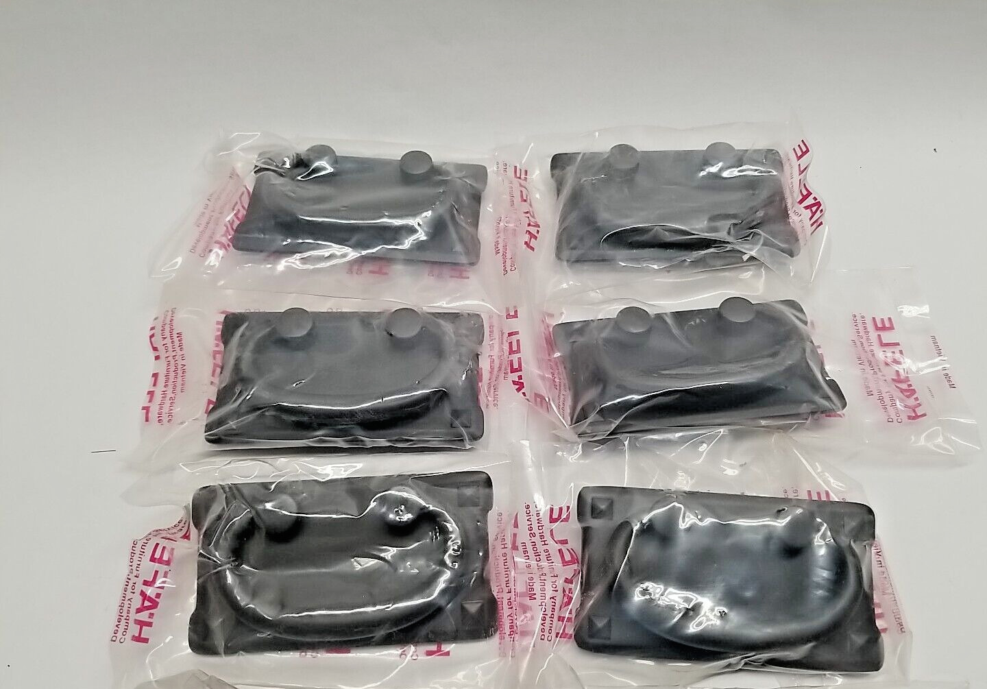 HAFELE FLAT BLACK 39045 Horizontal Mission Style Drawer Bail Pull Handle 6 pack