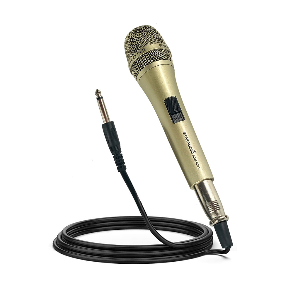 Professional Dynamic Microphone Wired Unidirectional Handheld Metal Mic For KTV