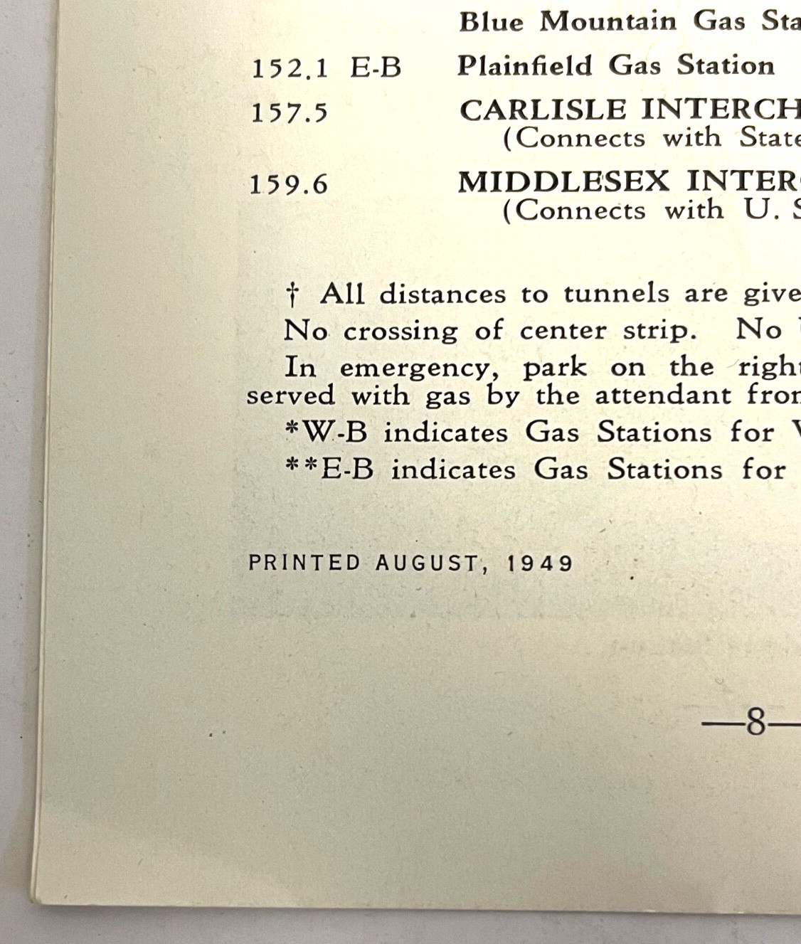 Oklahoma Texaco Map & Pennsylvania Turnpike Guide