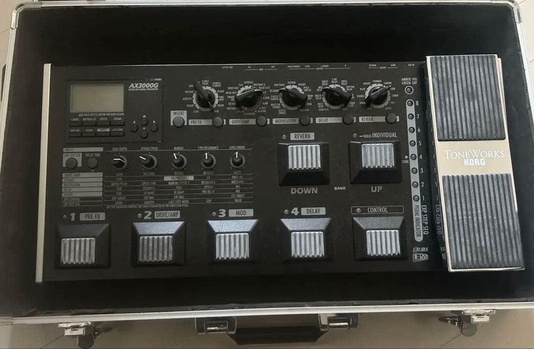 KORG A3200G Bass Effects Pedal Multi-Function Modulation Reverb Used