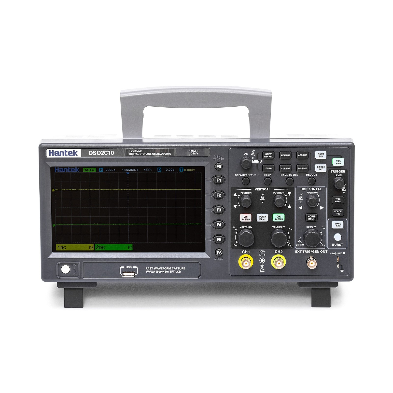 Hantek DSO2C10 Digital Storage Oscilloscope 100MHz Bandwidth 2CH Dual Channel...