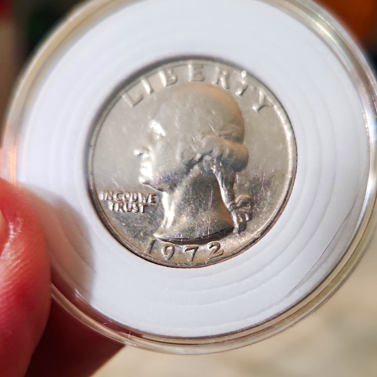 1972 Washington Quarter 25C Business Strike Philadelphia Copper KM#164