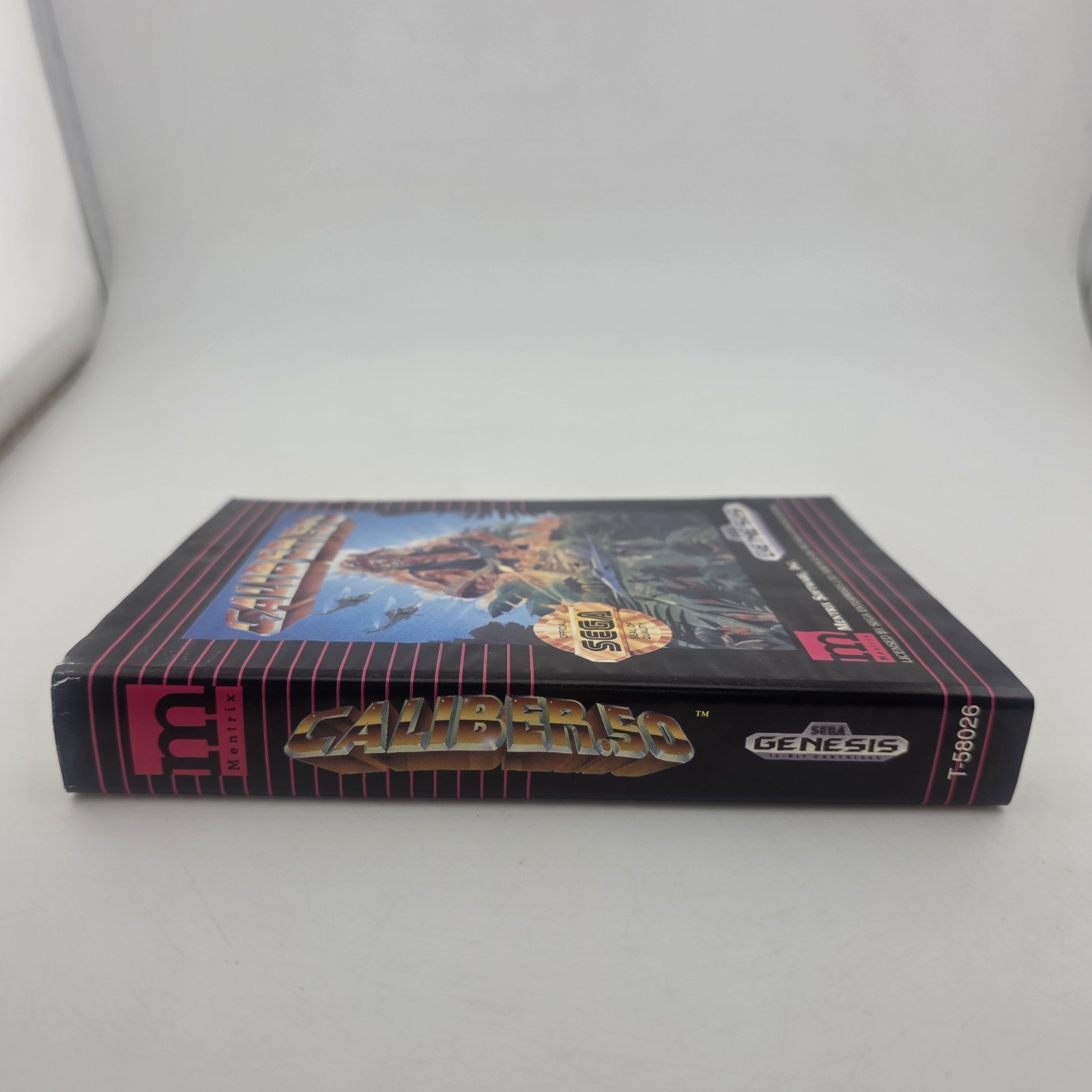 Caliber 50 Case (SEGA Genesis) Authentic BOX + Registration Card ONLY