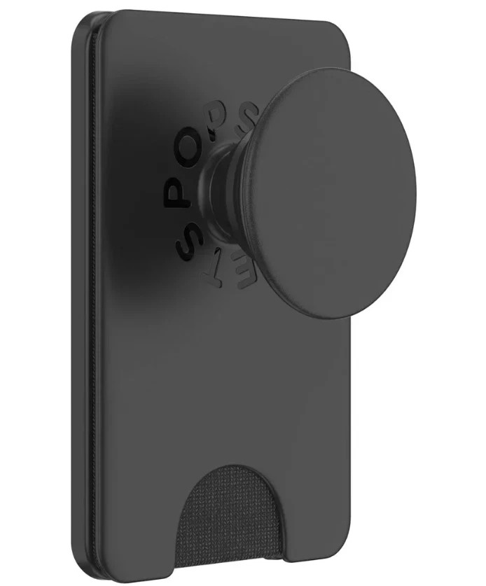 PopSockets  - Magnetic MagSafe PopWallet+ Phone Wallet & Grip for iPhone - Black