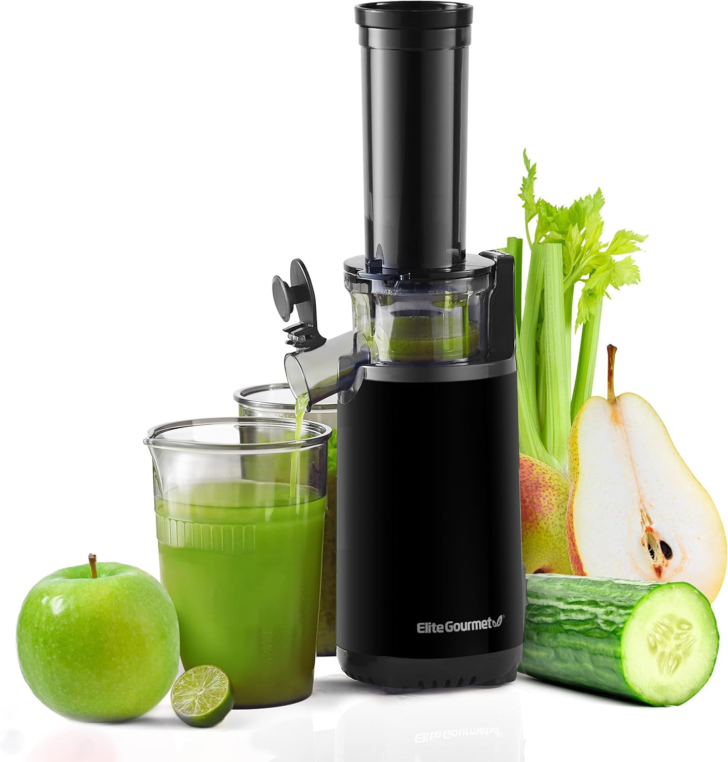 Extractor De Jugo De Prensa En Frío Compacto Que Ahorra Espacio Con Taza De Jugo
