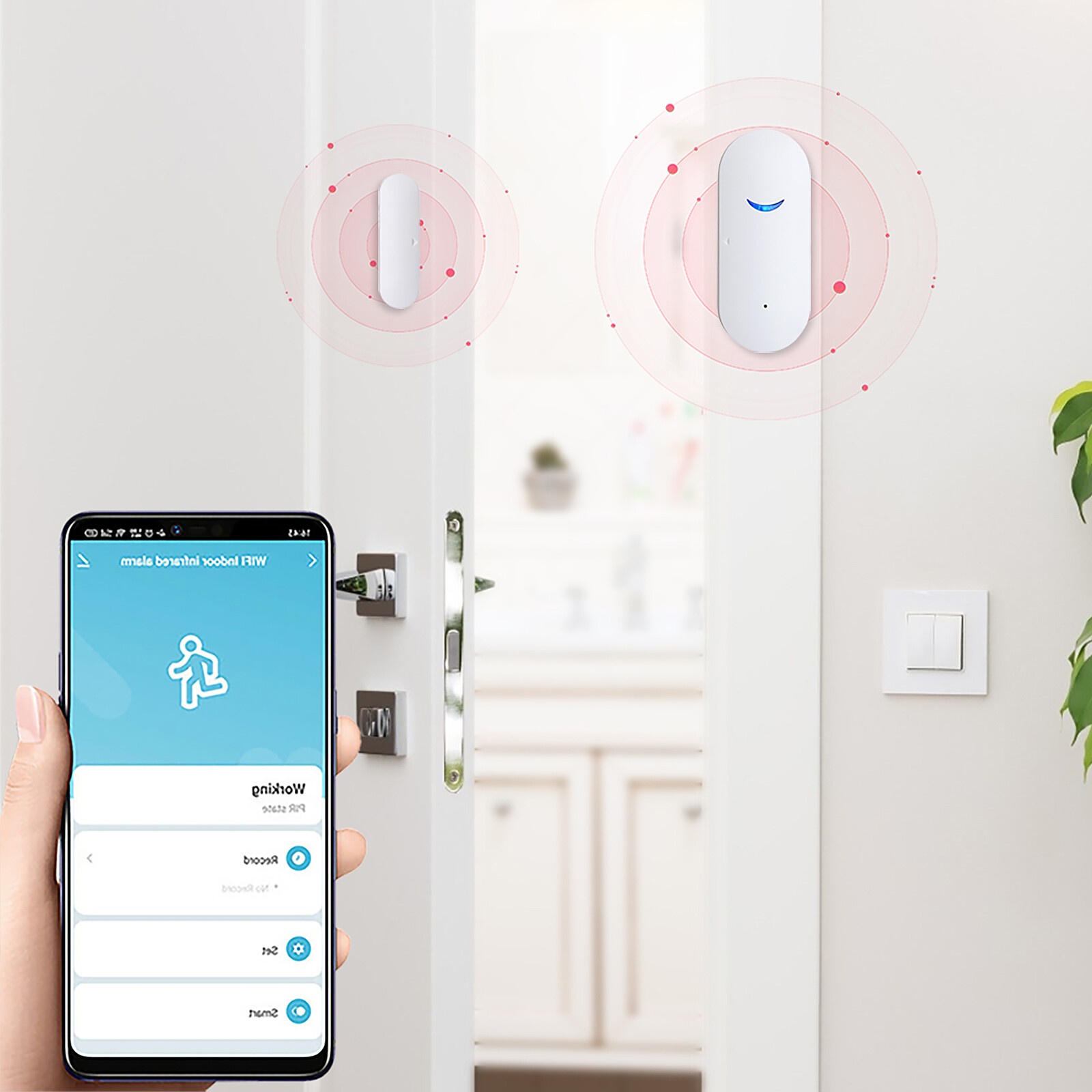 Wireless Wifi Home Window Door Burglar Security Alarm Sensor System Alexa Google