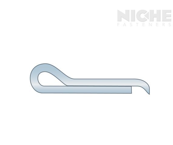 Cotter Pin Hammerlock 1/8 x 4 Carbon Steel Zinc Clear (9 Pieces)