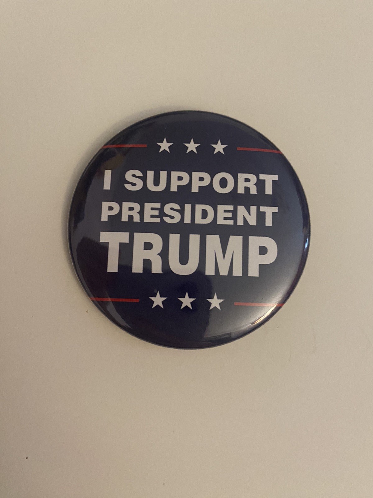 I Support President Trump Pin Back Button P83