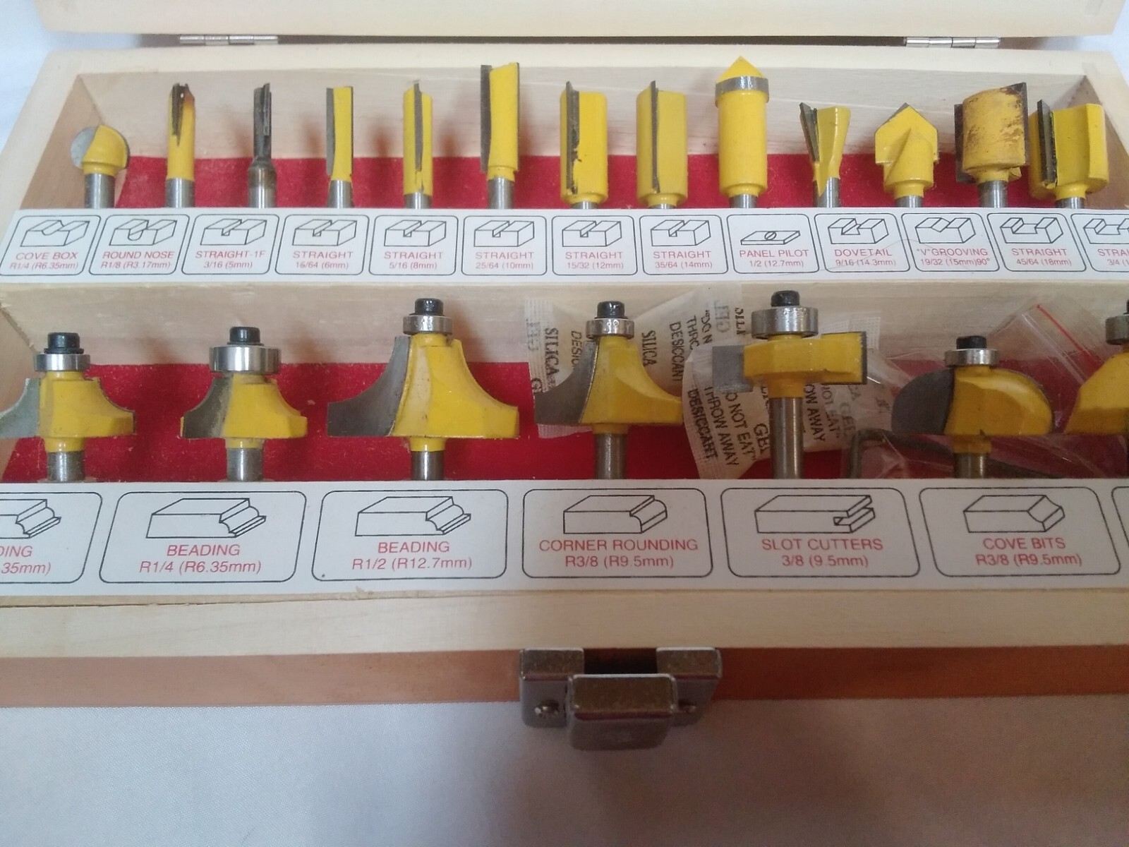 CUMMINS 20 PC CARBIDE TIP ROUTER BIT SET
