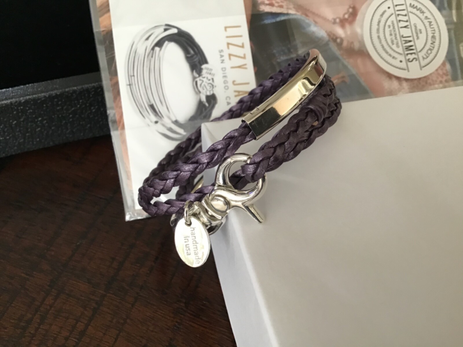 NWT Lizzy James Sterling Silver Mini Harmony Bracelet size Medium 