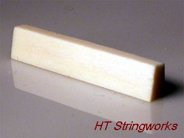 Acoustic Guitar BONE NUT Blank New 2" x 1/4" x 3/8" Free U.S. Shipping