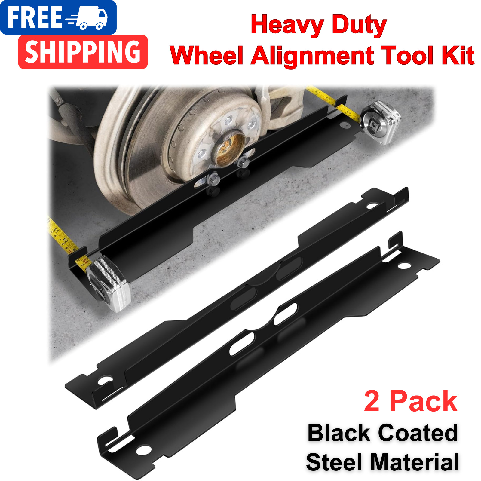 2Pack Heavy Duty Wheel Alignment Tool Kit Toe Alignment Tool Plates for Vehicles