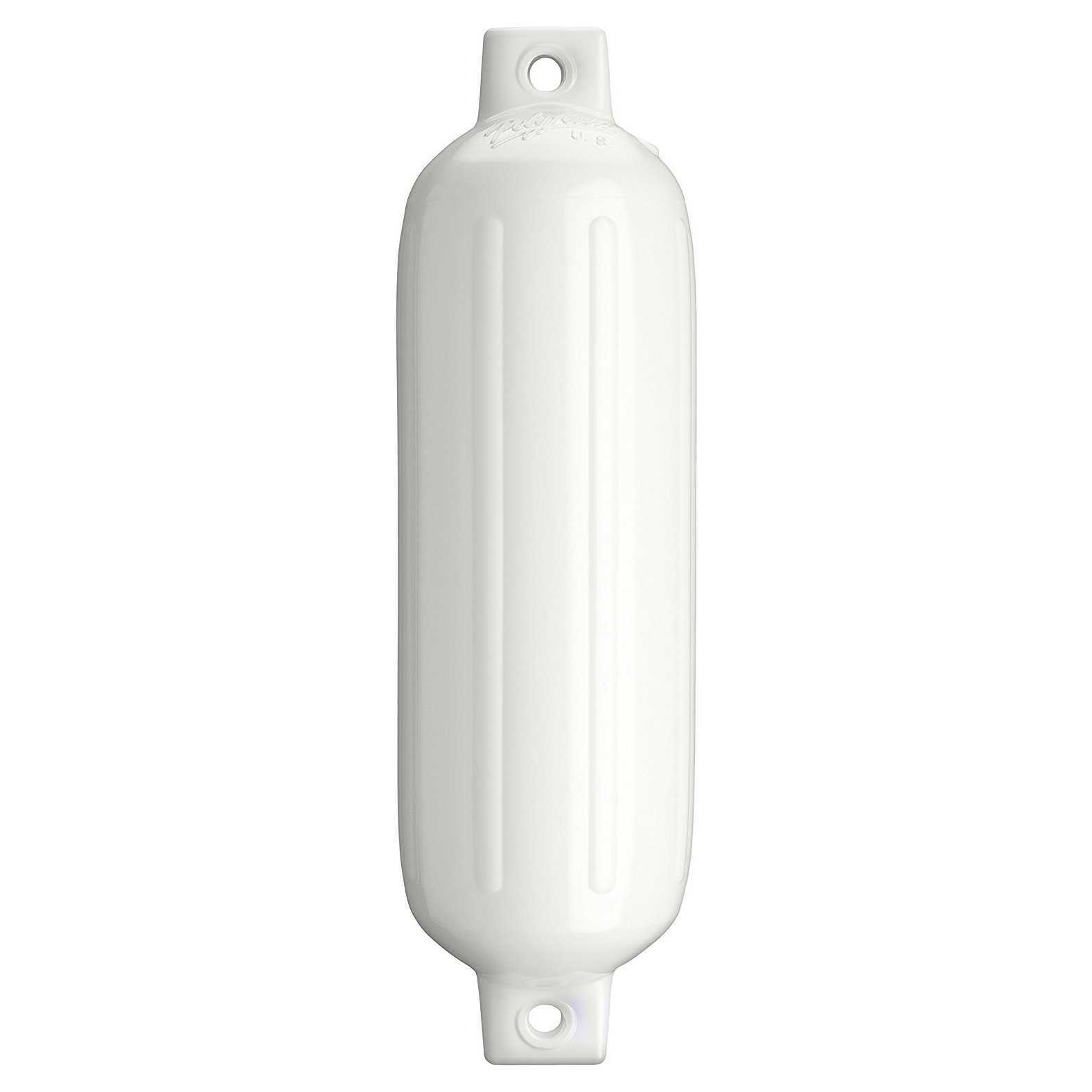 Polyform G-4 White Marine Ribbed Fender 6.5" Diam x 22" Tall 63-267-743