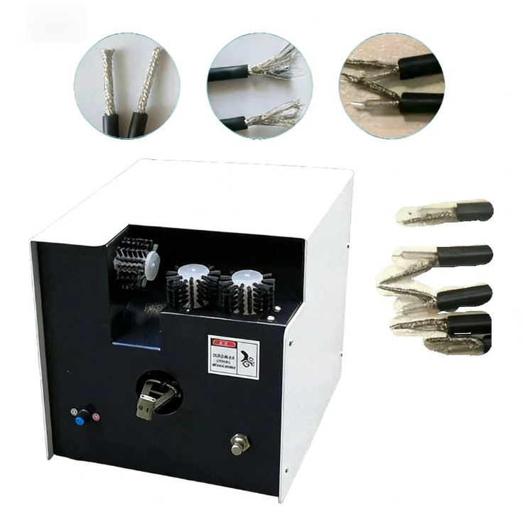 Shielded Wire Brushing and Twisting Machine Small Stripping Twister Machine 220v