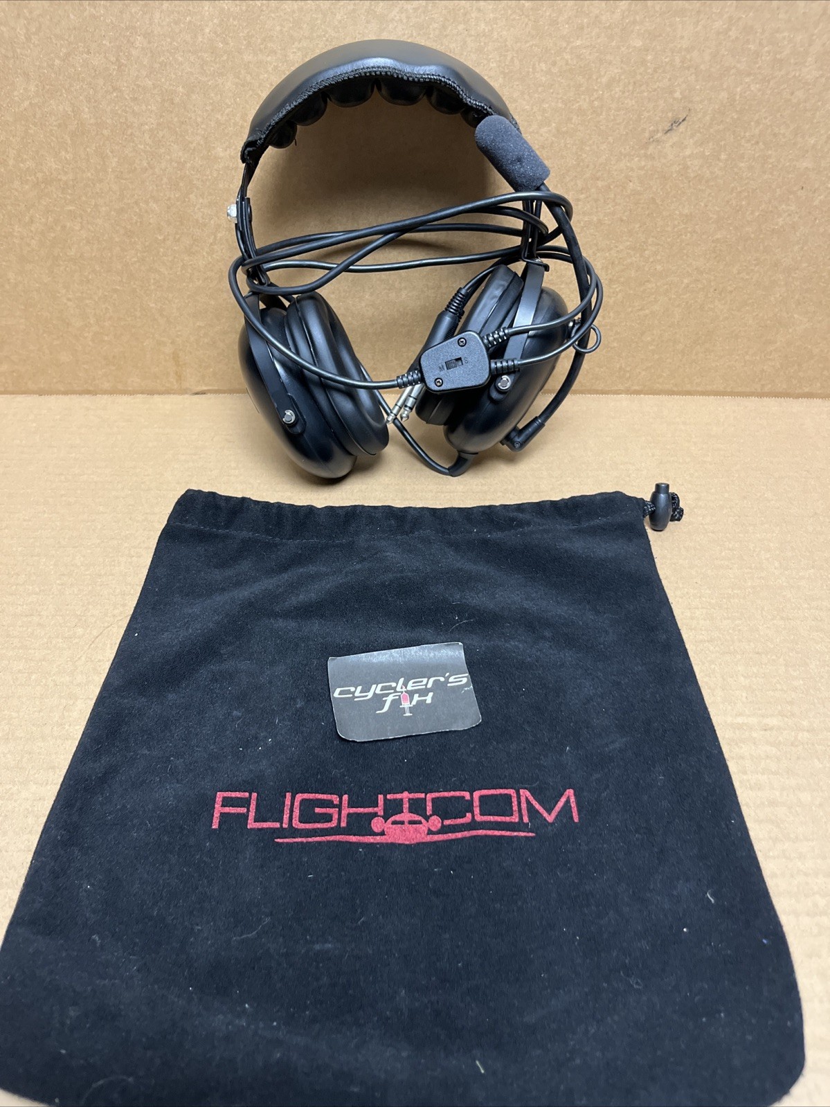 Parts FlightCom Blackhawk 5DX General Aviation Aircraft Headset Carry Bag Plane