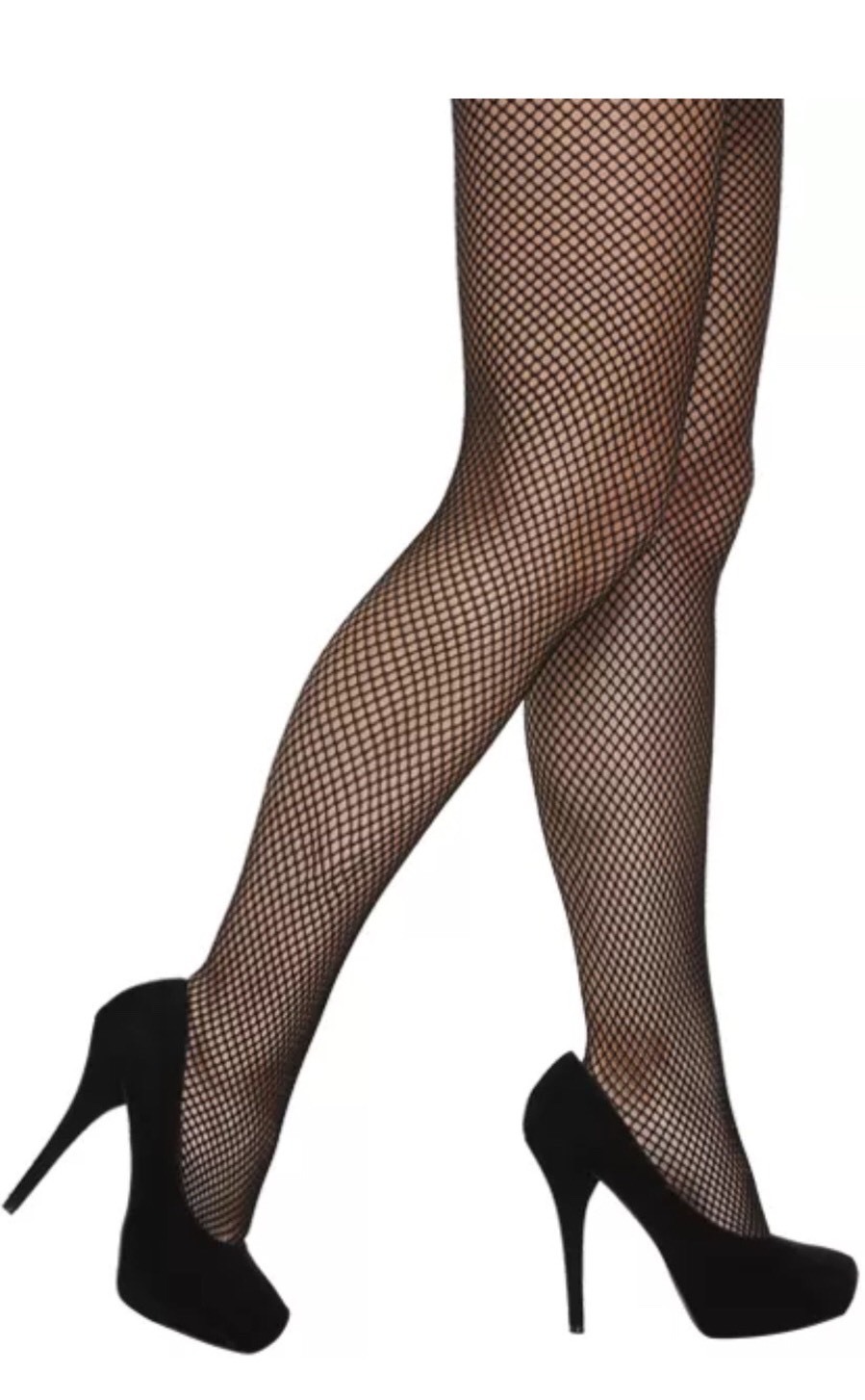 Fishnet Tights Net Pattern Ladies Black Women's Tights Fancy Costume Accessory